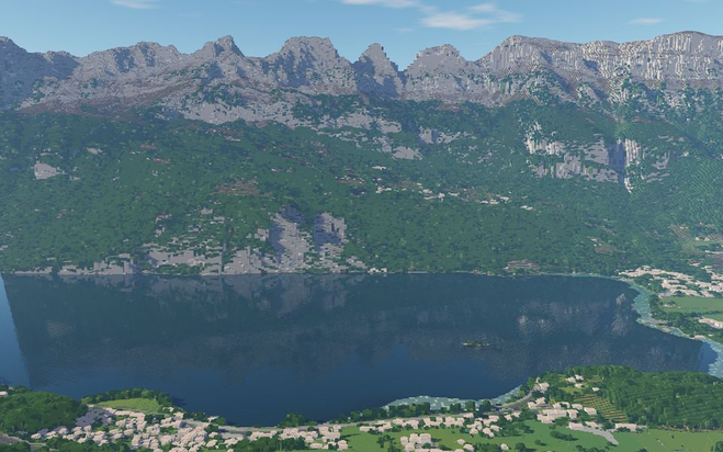 Die Schweiz: 1-zu-1 Nachbau in Minecraft