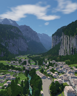 Die Schweiz: 1-zu-1 Nachbau in Minecraft